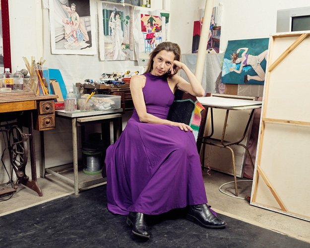 Sandra Martinelli, painter, 2014